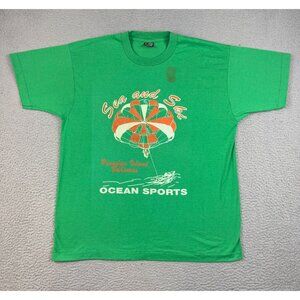Vintage Paradise Island Bahamas Shirt Extra Large Single Stitch Ocean Sports 80s